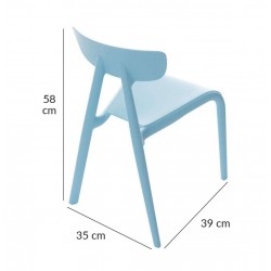 Krzesełko dziecięce Pico I light blue - wymiary