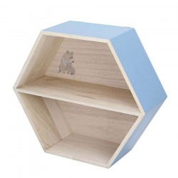 Półka dla dziecka Hexagon blue Miś 38cm