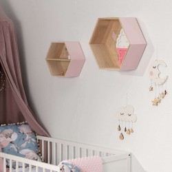 Półka dla dziecka Hexagon pink 36cm