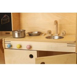 Drewniana kuchnia dla dzieci - Zabawka Montessori