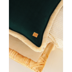 Poduszka wałek z frędzlami Emerald
