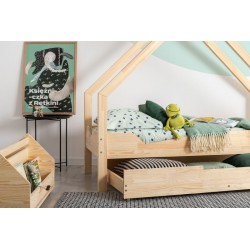 Łóżko dziecięce domek z szufladą LOCA A
