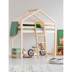 Łóżko piętrowe dla dzieci - Łóżko piętrowe domek Mila DMPA