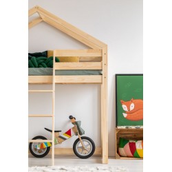 Łóżko piętrowe dla dzieci - Łóżko piętrowe domek Mila DMPA
