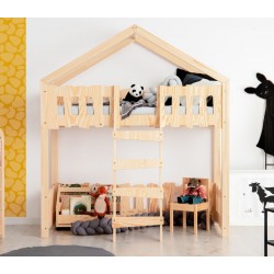 Łóżko piętrowe dla dzieci - Łóżko piętrowe domek ZIPPO PA