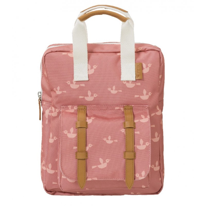 Plecak dla dziewczynki Fresk - różowe ptaszki