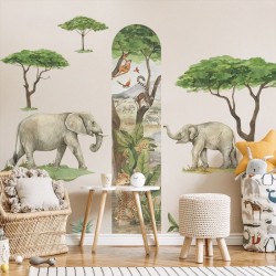 Naklejki na ścianę dla dzieci - Drzewa 3szt. Safarii DK425