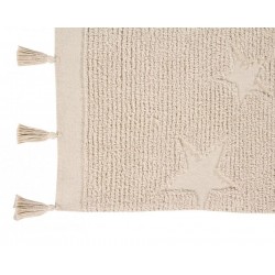 Bawełniany dywan dla dzieci Hippy Stars Natural