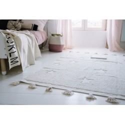 Bawełniany dywan dla dzieci Hippy Stars Natural