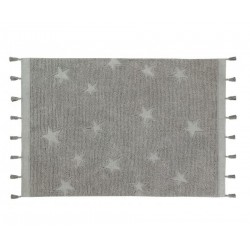 Bawełniany dywan dla dzieci Hippy Stars Grey