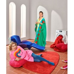 Bawełniany dywan z poduszką Agatha Puffy