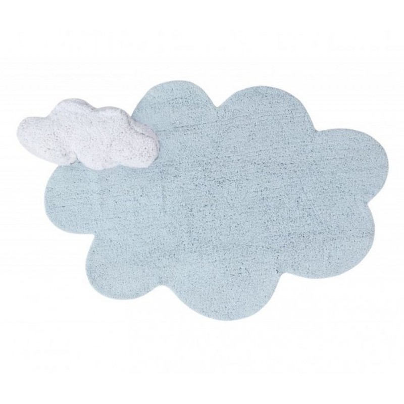 Bawełniany dywan z poduszką chmurka - Puffy Dream Blue