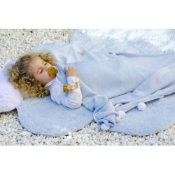 Bawełniany dywan z poduszką chmurka - Puffy Dream Blue