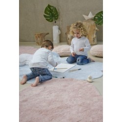 Bawełniany dywan z poduszką serce - Puffy Love Nude