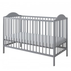 Łóżko dla niemowlaka 120x60 KEVIN - szare