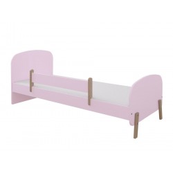 Łóżko dla dziecka Elsa 140x70 + barierka - różowe
