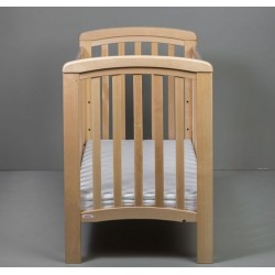 Łóżeczko dla dziecka z opuszczanym bokiem Nicol 120x60 - naturalne
