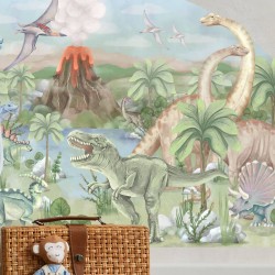 Naklejka do pokoju dziecka - Załóżkownik Świat Dinozaurów