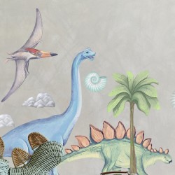 Komplet naklejek na ścianę - Dinozaury II