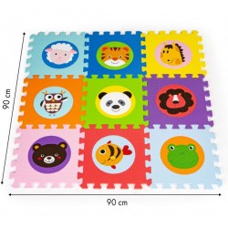 Mata piankowa dla dzieci Puzzle - zwierzęta