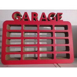 Półka na samochody garaż - Półka GARAGE czerwona