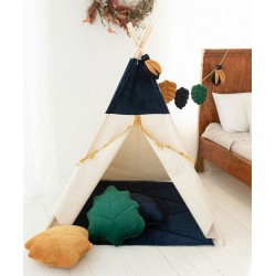Tipi Blue Velvet - Namiot tipi z matą i poduszkami