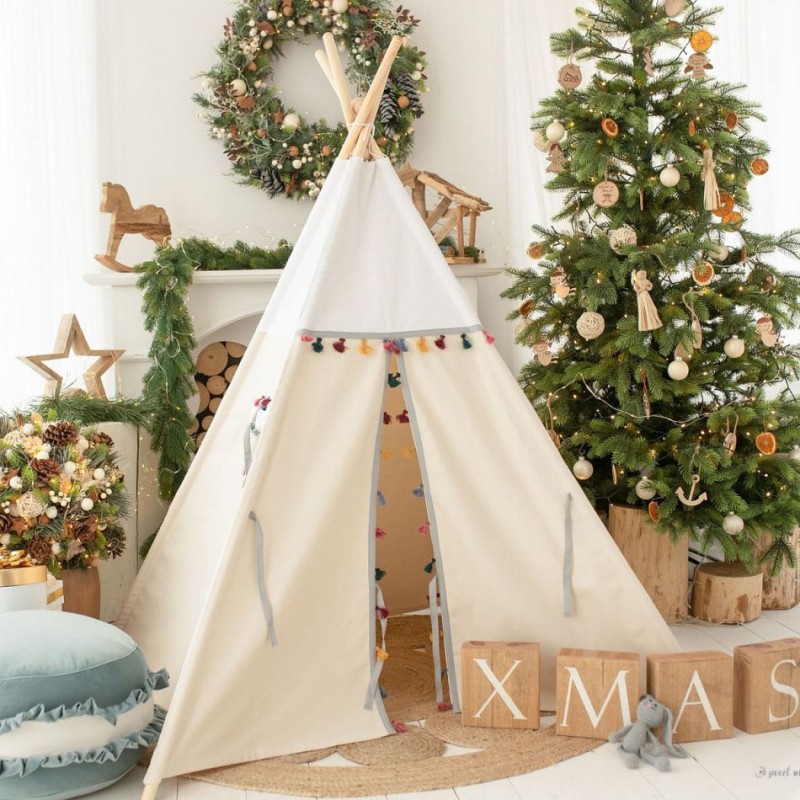 Namiot Tipi Boho White - Tipi dla dziecka