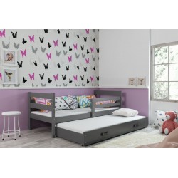 Łóżko dziecięce 2osobowe ERYK grafit + kolory