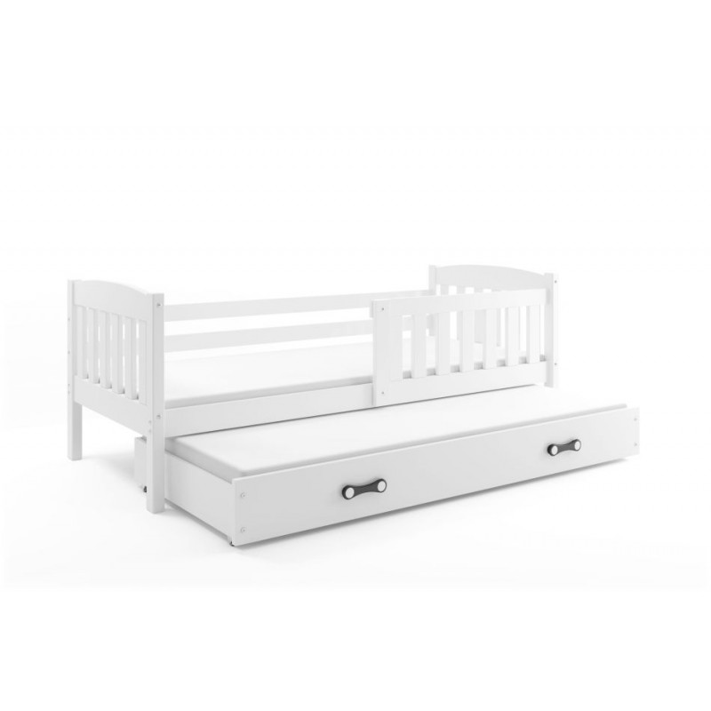 Łóżko dziecięce 2osobowe KUBUŚ białe + kolory