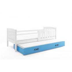Łóżko dziecięce 2osobowe KUBUŚ białe + kolory