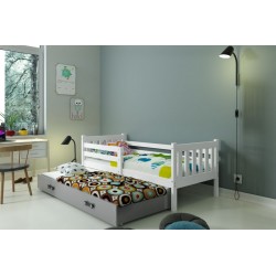 CARINO łóżko dziecięce 2osobowe białe + kolory