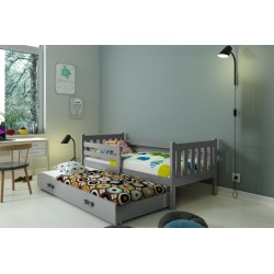 CARINO łóżko dziecięce 2osobowe grafit + kolory