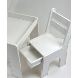 Krzesełko z szufladą K2 białe