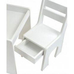 Krzesełko z szufladą K4  białe