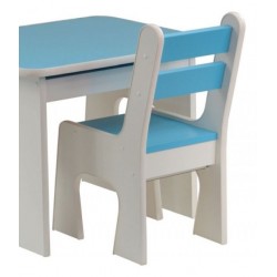 Krzesełko z szufladą K4 niebieskie