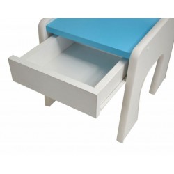 Krzesełko z szufladą K4 niebieskie