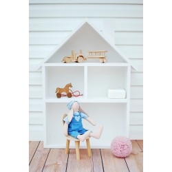 Drewniany domek dla lalek regał XXL - biały