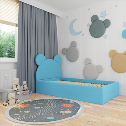 Łóżko tapicerowane do pokoju dziecka Teddy 100x200