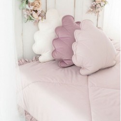 Poduszka muszelka - Velvet Shell - Light Pink