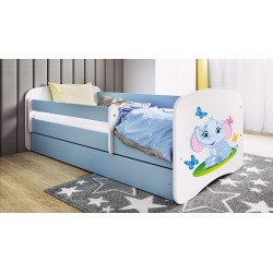 Łóżko dla dziecka Słonik niebieskie babydreams