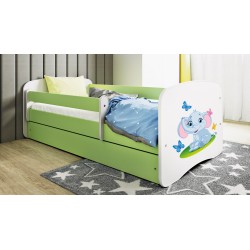 Łóżko dla dziecka Słonik zielone babydreams