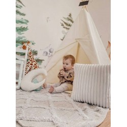 Namiot tipi dla dzieci Śmietankowy 24h w pokoju dziecka
