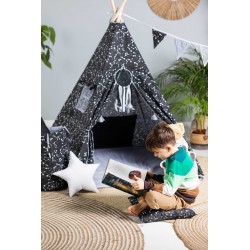 Namiot Tipi dla dzieci Gwiaździsta noc z okienkiem i matą