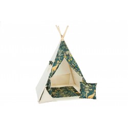Namiot Tipi dla dzieci Safari z okienkiem i matą