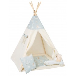Namiot Tipi dla dzieci Myszolotki z poduszką miś