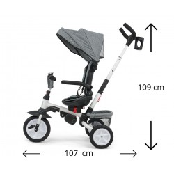 Rowerek Trójkołowy Stanley Rubber Grey