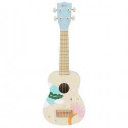 CLASSIC WORLD Drewniane Ukulele Gitara dla Dzieci Niebieskie