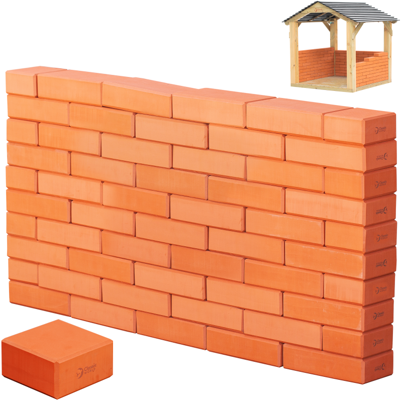 CLASSIC WORLD EDU Cegiełki EVA Miękkie do Budowania 55 szt. CLASSIC WORLD EDU Cegiełki EVA Miękkie do Budowania 55 szt.