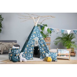 Namiot Tipi dla dzieci Szmaragdowy Kącik z matą i poduszkami