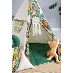 Namiot Tipi Król Dżungli z matą i poduszkami